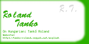 roland tanko business card